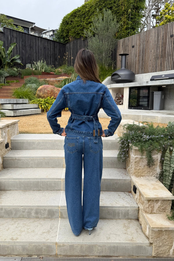 Ella Squire Relaxed Baggy Jean Indigo