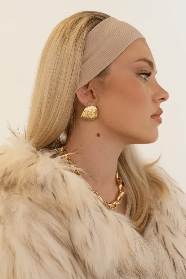 Mountain and Moon | Cameron Earrings Gold | Girls with Gems