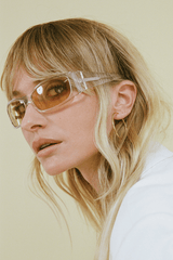 90s Hoops 40mm Gold by Porter Jewellery – gold hoop earrings with high shine finish. Perfect for everyday styling.