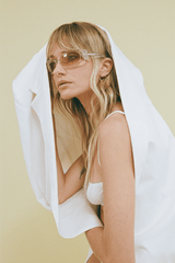 90s Hoops 40mm Gold by Porter Jewellery – gold hoop earrings with high shine finish. Perfect for everyday styling.