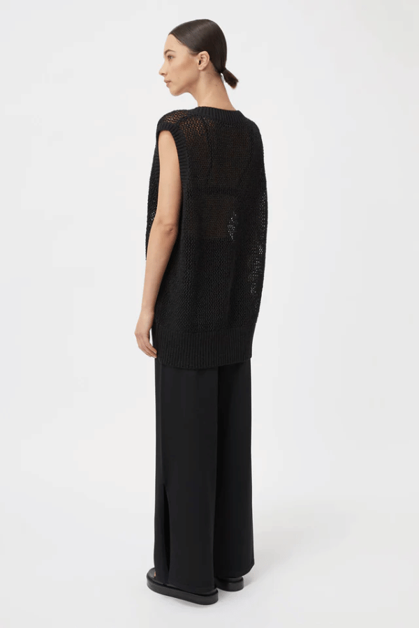 Camilla And Marc | Adelpha Knit Vest Black | GIrls With Gems