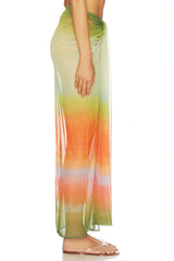 Nia Maxi Skirt Valle Sagrado by Baobab, sheer mesh maxi skirt, perfect for resort wear or layered evening styling