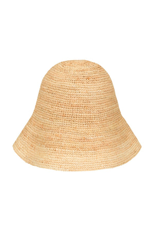 Shoal Bucket Raffia Crochet Packable Natural
