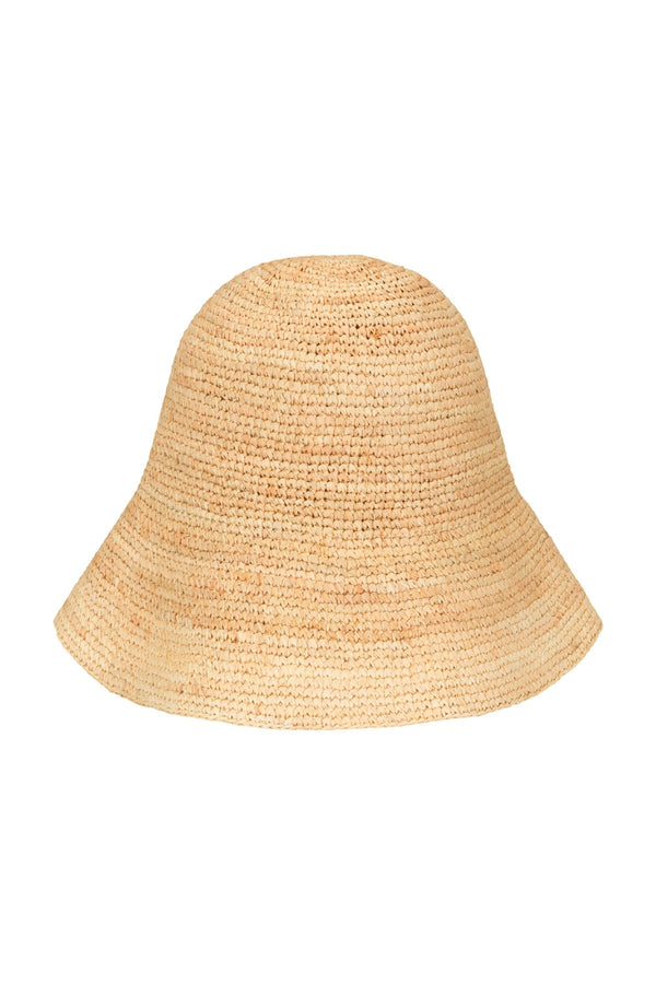 Shoal Bucket Raffia Crochet Packable Natural