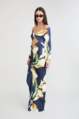 Loni Long Sleeve Dress by Pfeiffer, ruched long sleeve jersey dress, perfect for day to night styling