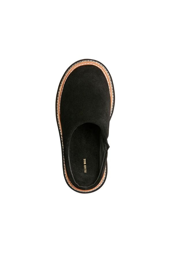 Alias Mae Chunky Flatform Sandal with Raffia Detail, a bold leather sandal with a stacked flatform and raffia accent for modern summer style.