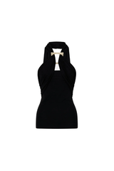 Allegra Top Black by Camilla and Marc – a halter top with resin detail and soft drape. Perfect for polished day-to-night styling.
