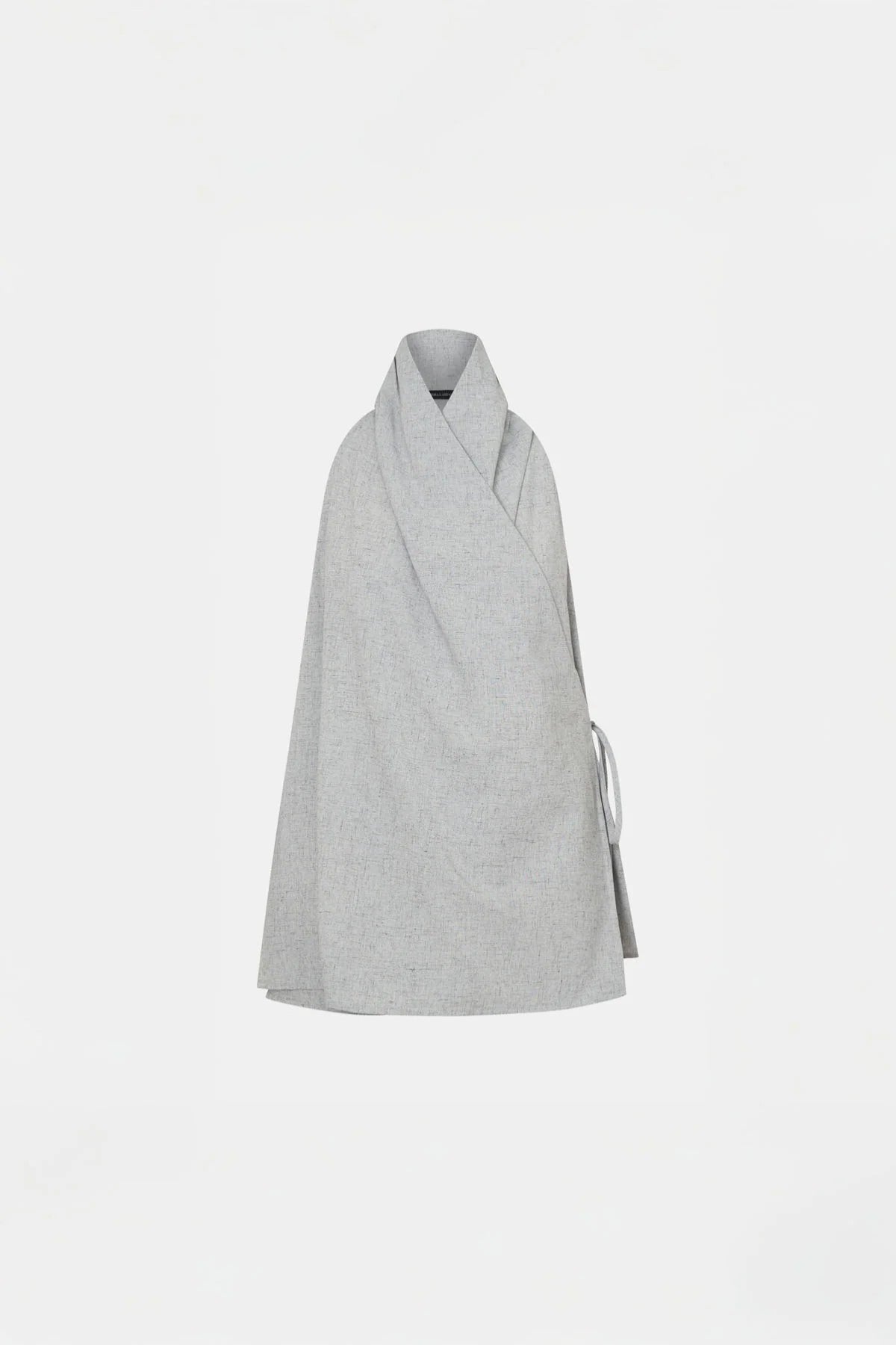 Alta Wrap Top Light Blue Marle by Camilla and Marc, soft suiting top with a draped neckline for effortless polished styling.