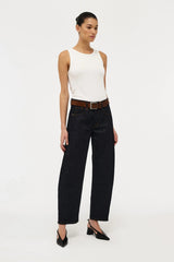 Amber Barrel Resonate by Neuw Denim – mid-rise slim barrel leg jeans with sculpted side panel detail.