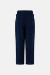 Amedeo Knit Pant Dark Navy by camilla and marc – straight leg knit pants with pintuck detail and split hems.