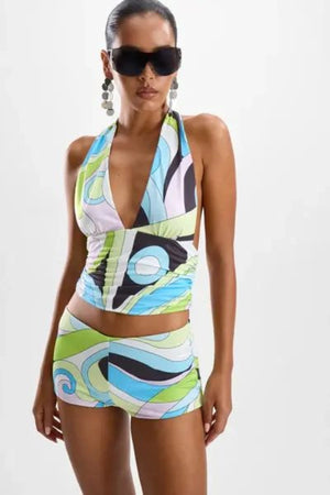 Eleganza Halter Top Mars Blue