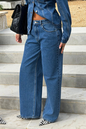 Ella Squire Relaxed Baggy Jean Indigo
