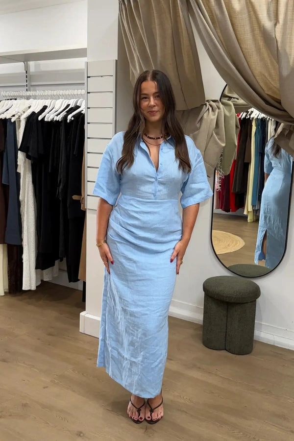 Lefka Midi Dress Blue