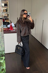 Ella Squire Relaxed Suit Pant Black