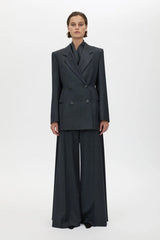 Ascent Hourglass Blazer Dark Grey by camilla and marc – double breasted wool blazer with sculpted hourglass fit.