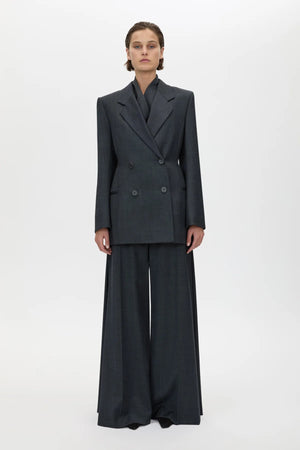 Ascent Hourglass Blazer Dark Grey by camilla and marc – double breasted wool blazer with sculpted hourglass fit.