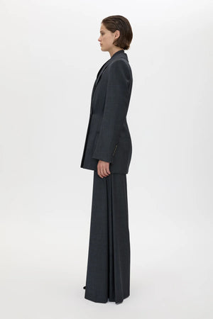 Ascent Hourglass Blazer Dark Grey by camilla and marc – double breasted wool blazer with sculpted hourglass fit.