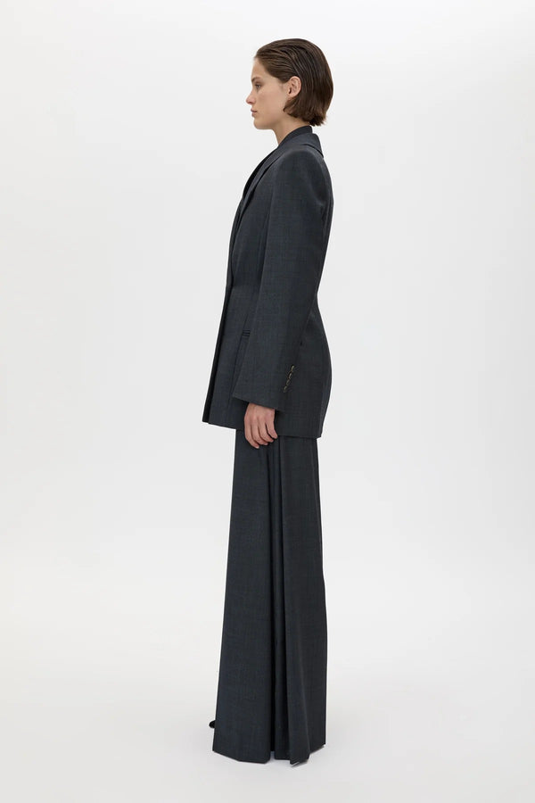 Ascent Hourglass Blazer Dark Grey by camilla and marc – double breasted wool blazer with sculpted hourglass fit.