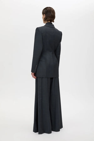 Ascent Hourglass Blazer Dark Grey by camilla and marc – double breasted wool blazer with sculpted hourglass fit.