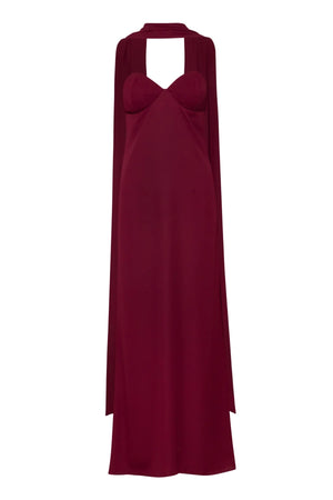 baobab athena maxi dress Athena Maxi Dress Red in Chiffon