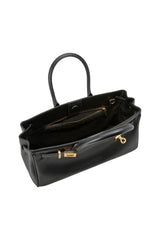 Austenne Bag Black by Reh Studios – genuine leather shoulder bag with structured silhouette and adjustable strap for everyday styling.