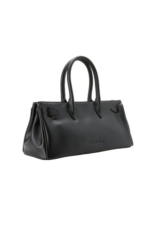 Austenne Bag Black by Reh Studios – genuine leather shoulder bag with structured silhouette and adjustable strap for everyday styling.