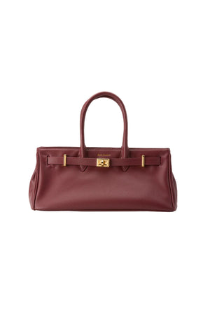 Austenne Bag Burgundy by Reh Studios – genuine leather shoulder bag with structured silhouette and adjustable strap for everyday styling.