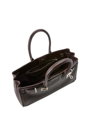 Austenne Bag Dark Rouge by Reh Studios – genuine leather shoulder bag with structured silhouette and adjustable strap for everyday styling.