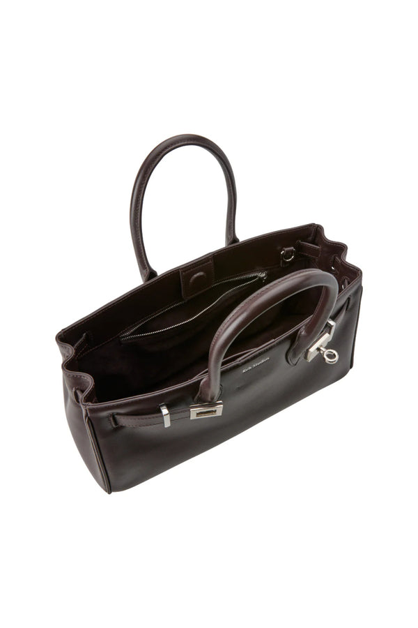 Austenne Bag Dark Rouge by Reh Studios – genuine leather shoulder bag with structured silhouette and adjustable strap for everyday styling.