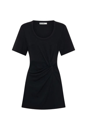 Dimitra Knot Mini Dress Black