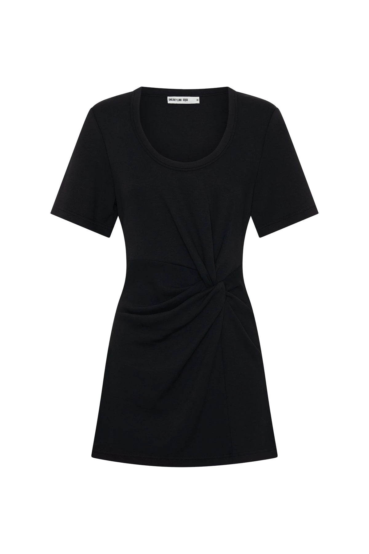 Dimitra Knot Mini Dress Black
