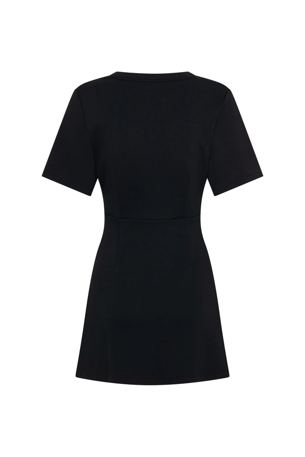Dimitra Knot Mini Dress Black