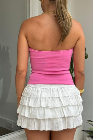 Rex Tube Top Pink by Sneaky Link – Trendy, playful boob tube blending comfort and sophistication, perfect for making a viral summer style statement.