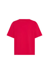 Relaxed Tee Red by Sneaky Link, boxy cotton t shirt with relaxed fit, perfect for everyday casual styling
