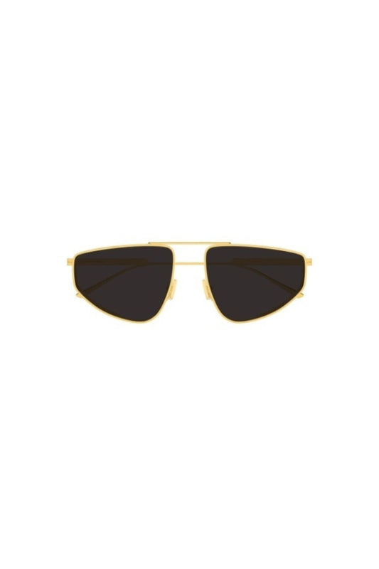 BV1466S001 Gold by Bottega Veneta - navigator sunglasses with gold frame and grey lenses, perfect for modern everyday styling.