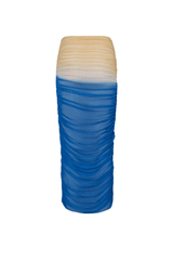 Bahia Pareo Arctic by Baobab, sheer maxi pareo with ruched detail. Perfect for beach coverups or resort wear.