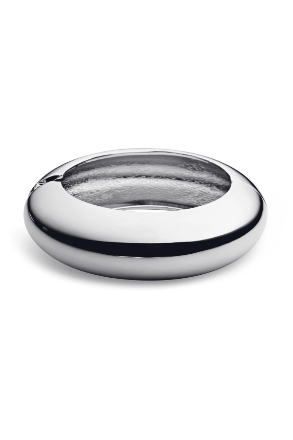 Bangle Cuff in Silver by Noah The Label, gold vermeil cuff with soft curves. Perfect for stacking or everyday styling.