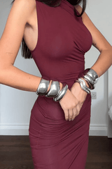 Bangle Cuff in Silver by Noah The Label, gold vermeil cuff with soft curves. Perfect for stacking or everyday styling.