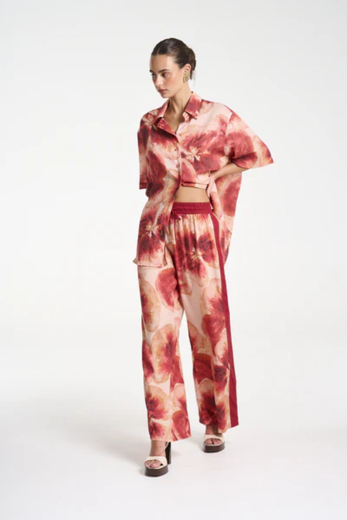 Big Shirt by Summi Summi — an oversized lightweight cotton shirt in the Aloha print, perfect for relaxed layering or wearing as a short dress.