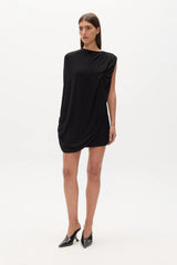 Birdie Bodysuit Shadow by Bayse – asymmetric draped bodysuit with gathered detailing and sculpted silhouette.