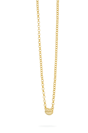 Bisous Necklace in Gold by Avant Studio, gold chain with lips charm detail. Perfect for everyday wear or a playful gift.