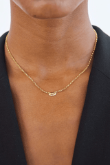 Bisous Necklace in Gold by Avant Studio, gold chain with lips charm detail. Perfect for everyday wear or a playful gift.