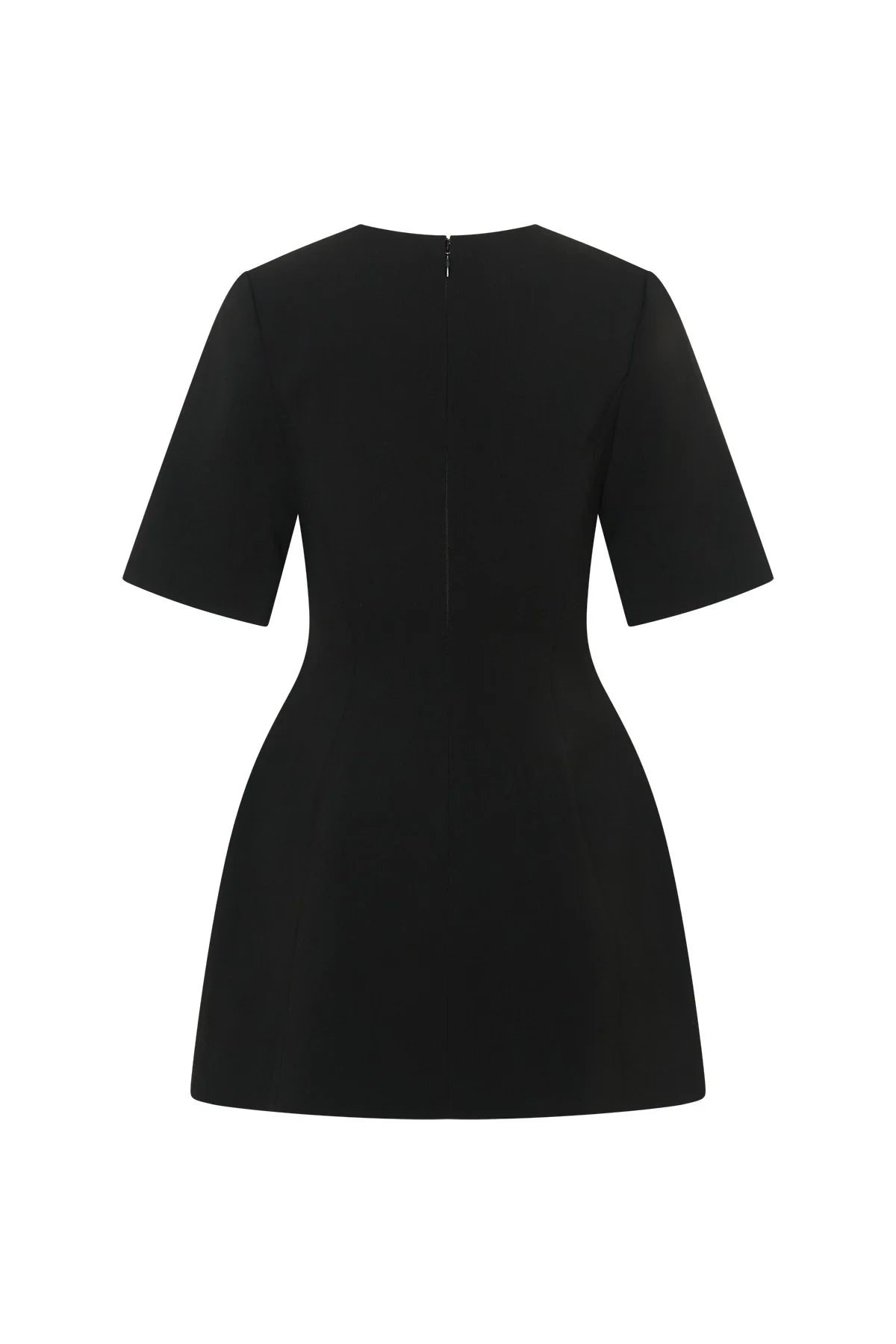Bobbie V Neck Mini Dress Black — Mini Dresses