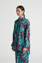 Boss Long Sleeve Jade Butterfly by Summi Summi – printed long sleeve shirt in signature butterfly print with relaxed fit.
