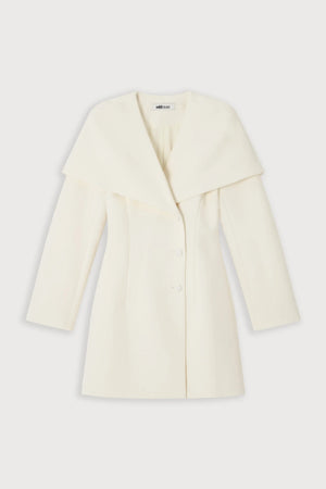 Cape Detail Mini Dress	Cream