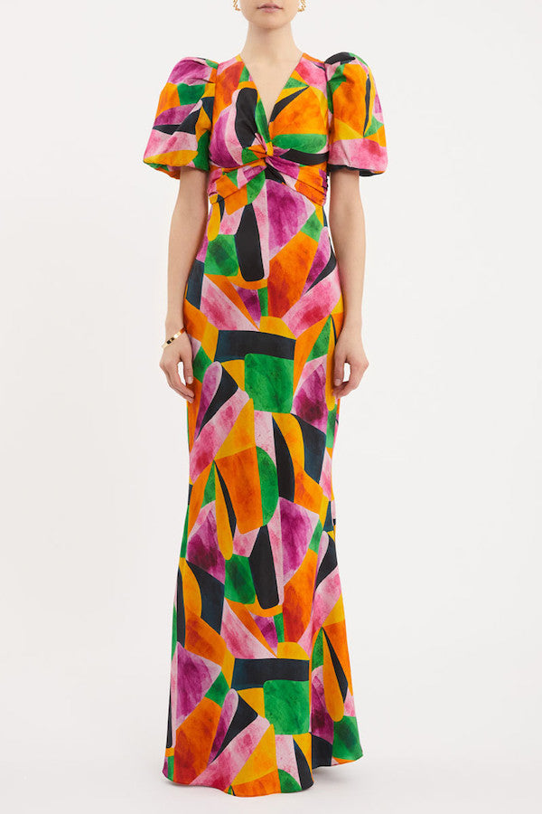 Rebecca Vallance | Copacabana Puff Sleeve Maxi Dress | Girls With Gems