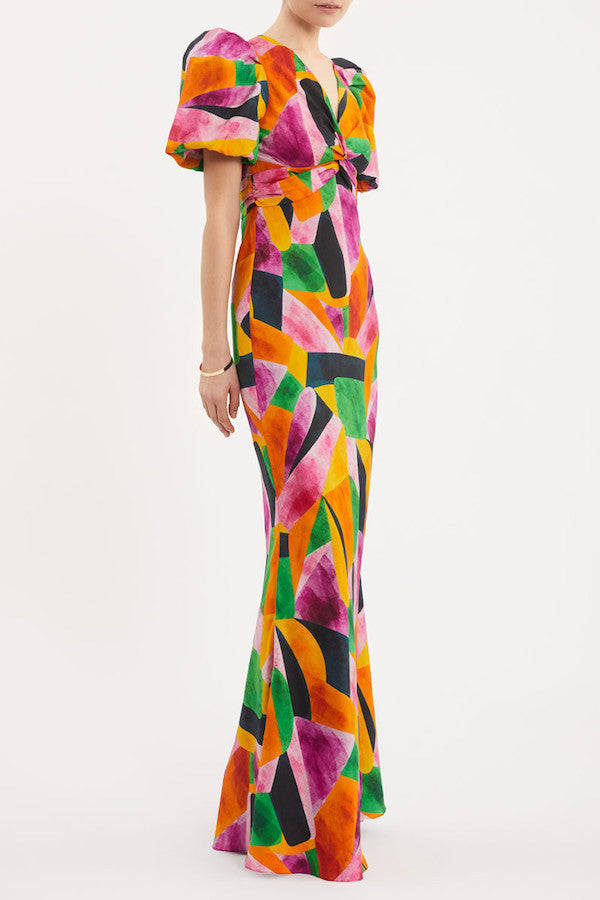 Rebecca Vallance | Copacabana Puff Sleeve Maxi Dress | Girls With Gems