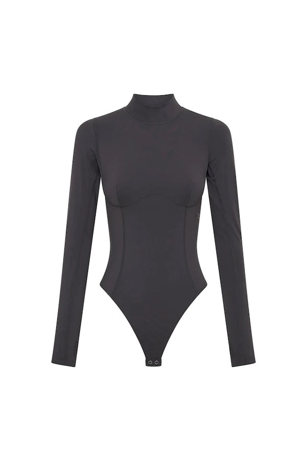 Camilla and Marc | Koda Active Bodysuit Charcoal | Girls with Gems 
