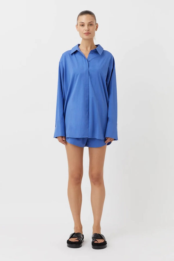 Camilla and Marc | Avani Oversized Shirt Sapphire | Girls with Gems