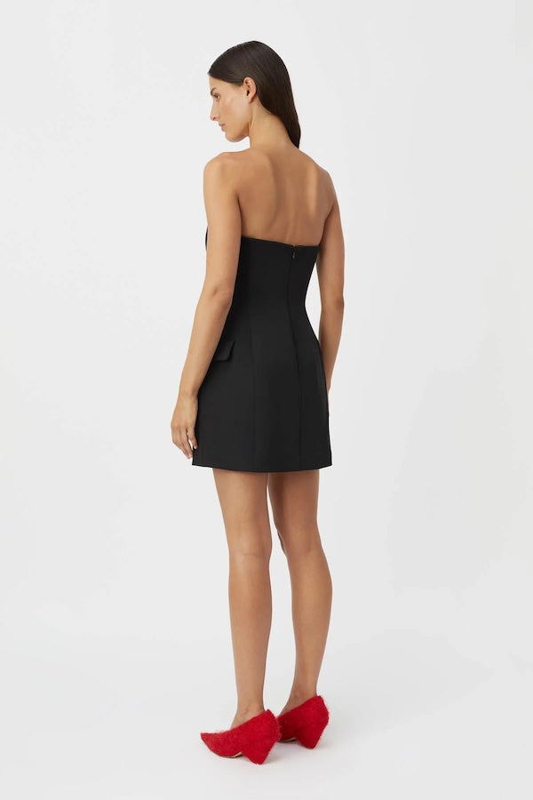 Camilla and Mark | Izola Tailored Mini Dress Black | Girls with Gems